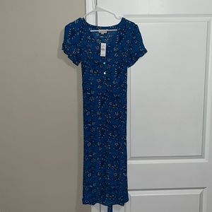 Blue floral dress